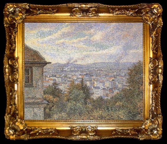 framed  Luce, Maximilien Paris Seen From Montmartre, ta009-2